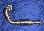 Exhaust Downpipe With 200 Cell Cat 2.5 Inch - VX220 / Opel Speedster 2.2 NA Z22SE